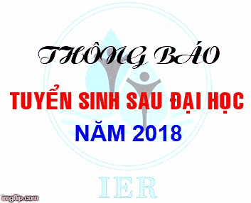Thông báo tuyển sinh sau đại học đợt 2 năm 2018
